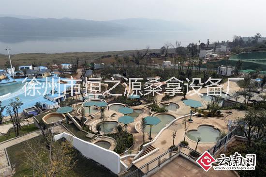 专业承建汗蒸房温泉泳池 园林景观