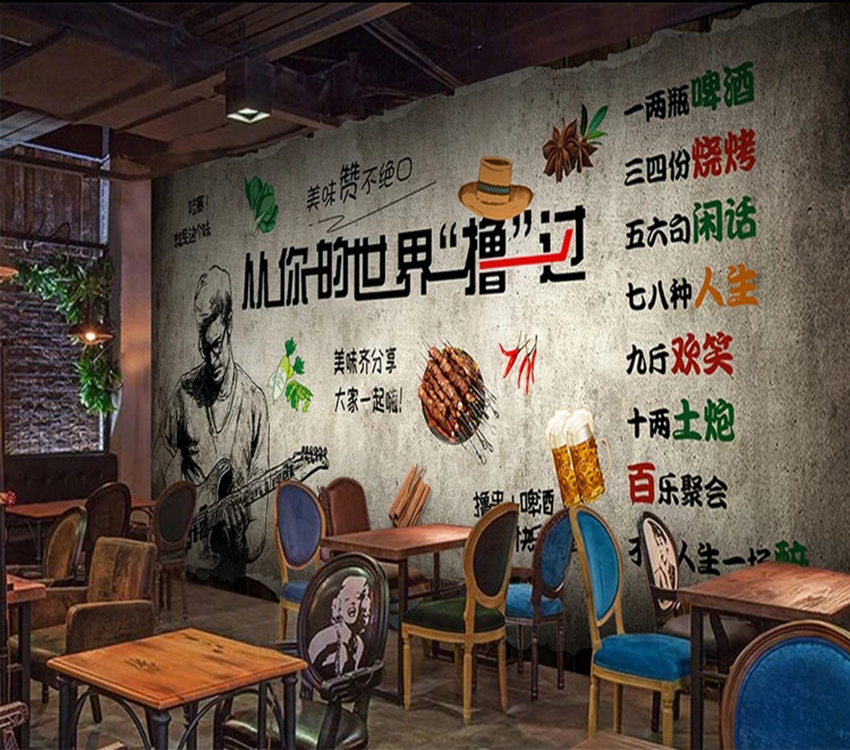 无缝壁画图片