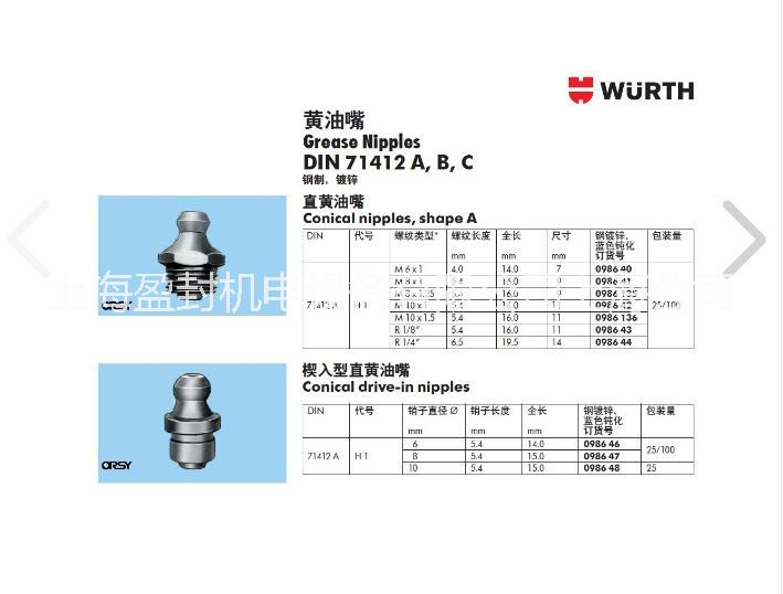 找不锈钢黄油嘴上海黄油嘴厂家供应铁镀锌油嘴M10*1.5直通式黄油嘴，粗牙螺纹厂家直销海南黄油嘴图片