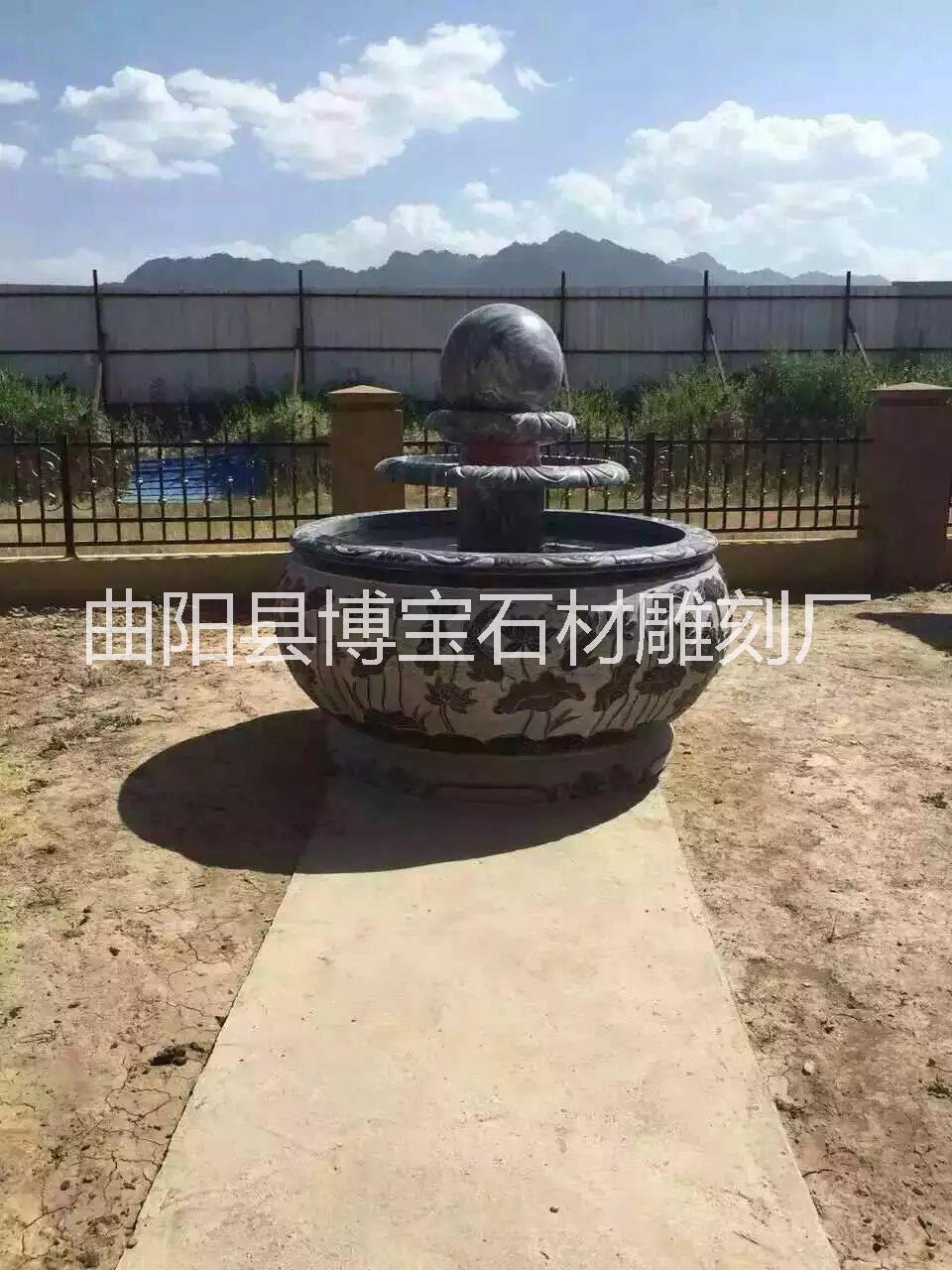 青石水缸图片