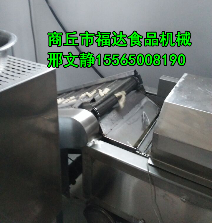 商丘市全自动麻花机油炸生产线厂家全自动麻花机油炸生产线 高产量大型麻花油炸流水线