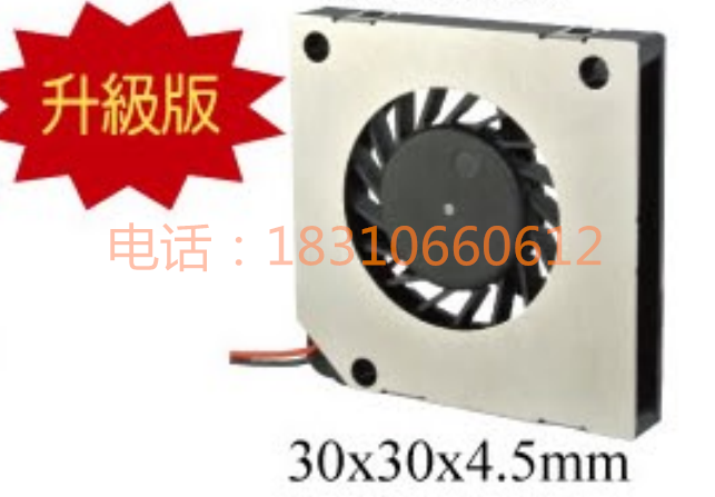 微型風(fēng)機(jī)RFB3004尺寸：30*30*4.5mm現(xiàn)貨供應(yīng)