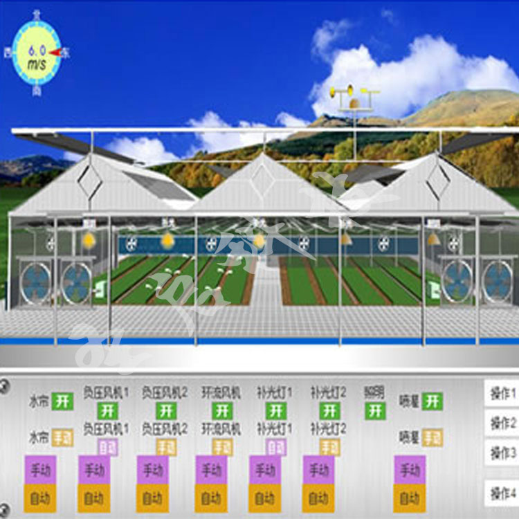 河北农业物联网温室大棚环境监测大棚温湿度自动监测控制系统图片