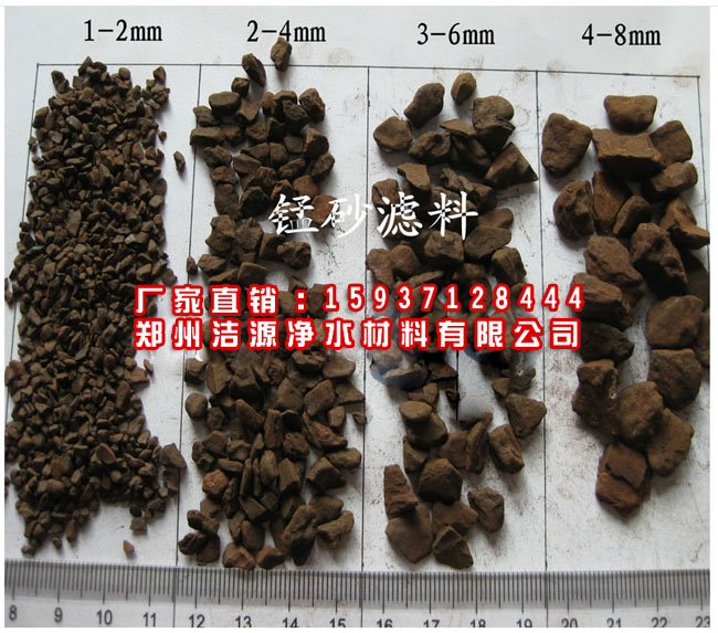 洁源净水材料生活饮用水处理滤料除铁除锰过滤厂家直销量大从优锰砂滤料图片