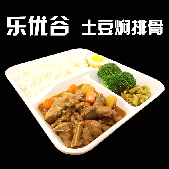 广州乐优谷 土豆焖排骨170g速食快餐方便餐速冻调理包 方便米饭图片