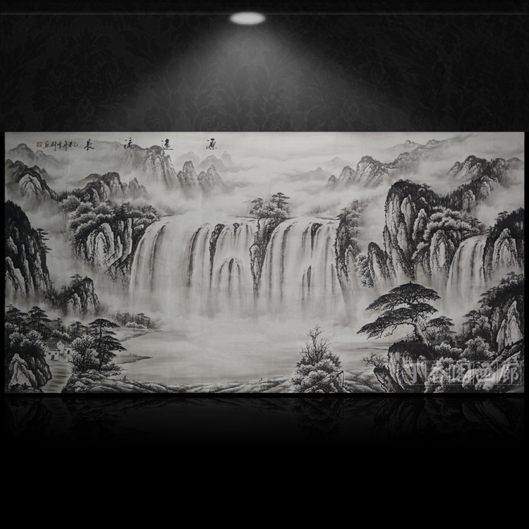 國畫水墨畫圖片/國畫水墨畫樣板圖 (2)