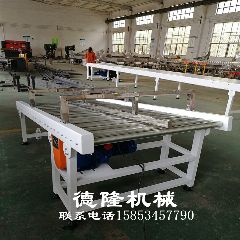 輸送機(jī)廠家@雙軌道動力滾筒輸送機(jī)圖片