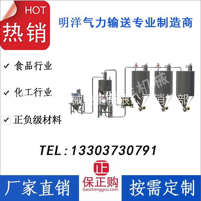 正负极材料混合存储气力输送系统石墨材料无尘混合环保输送系统电池材料气力输送生产线气力输送生产厂家图片