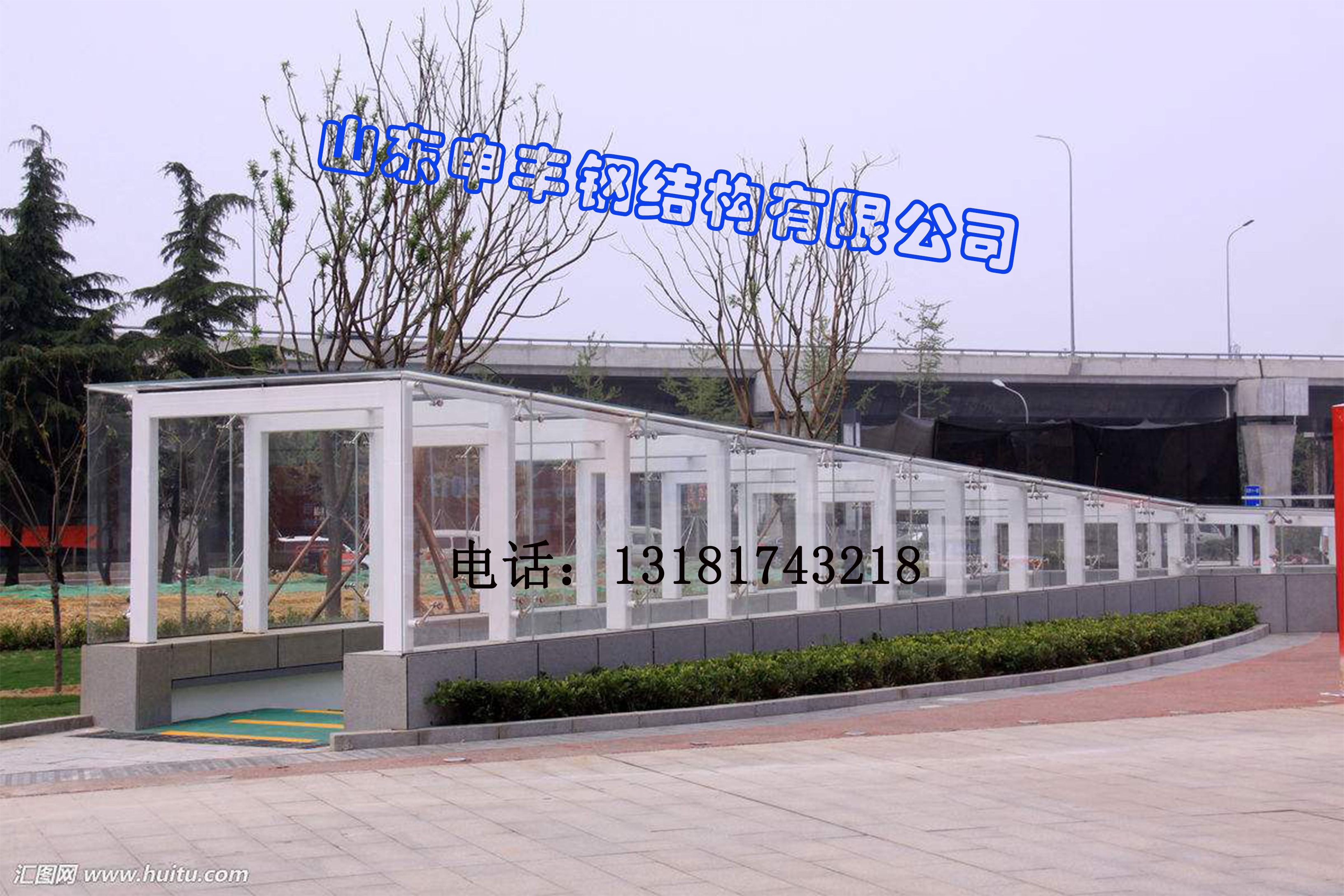 濟(jì)陽(yáng)玻璃地下車庫(kù)棚廠家圖片