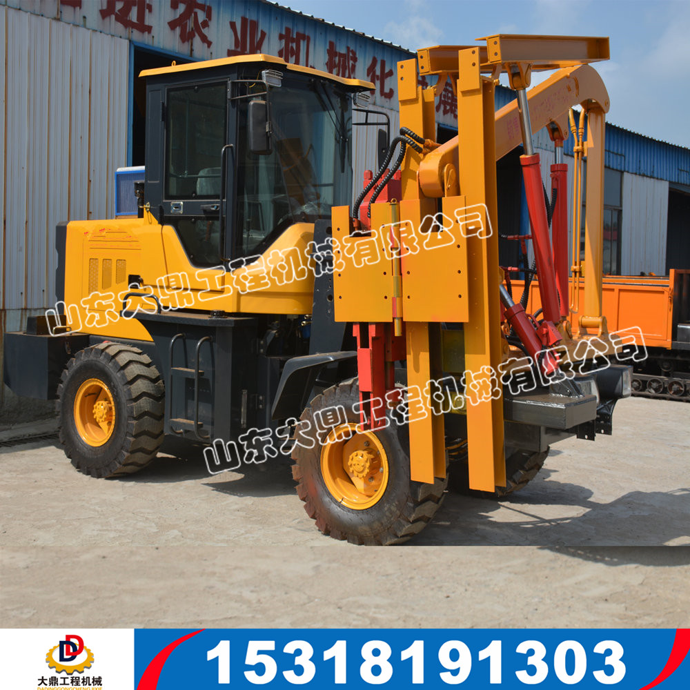 裝載機(jī)式護(hù)欄打拔一體機(jī) 裝載機(jī)改裝護(hù)欄打拔鉆一體機(jī)生產(chǎn)商