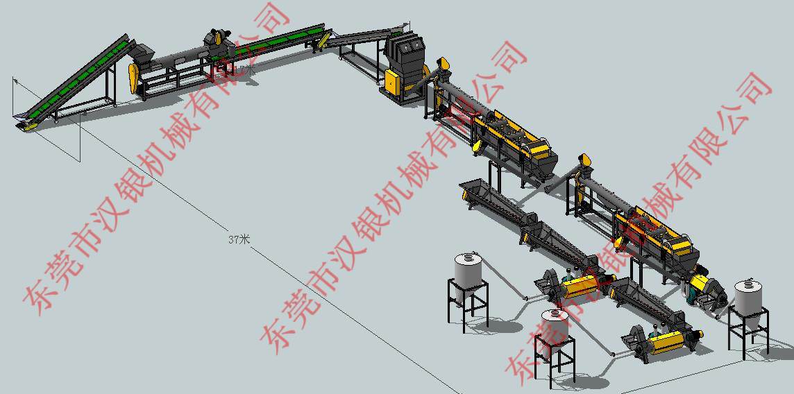 塑料浮沉分離清洗線，塑料生產(chǎn)線圖片/塑料浮沉分離清洗線，塑料生產(chǎn)線樣板圖 (2)