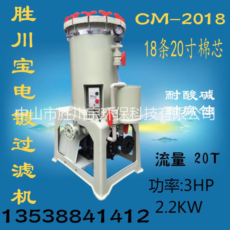 電鍍過濾機(jī) 電鍍過濾器 耐酸堿過濾機(jī) 陽極氧化過濾機(jī)  cm-2018