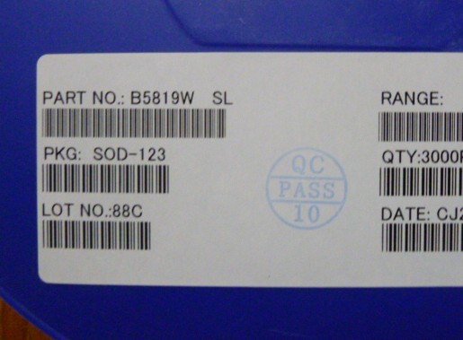 肖特基二極管B5819W SL圖片