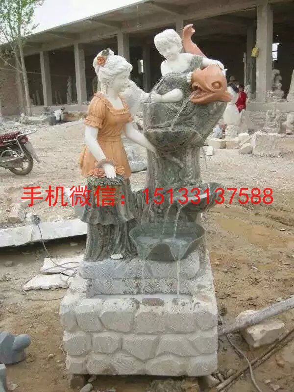 家庭噴泉石雕塑，歐式噴泉石雕塑