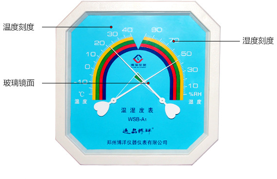 西安WSB-A1型指针式温湿表销售代理直销逸品博洋WSB-B1型指针式温湿表质保一年图片