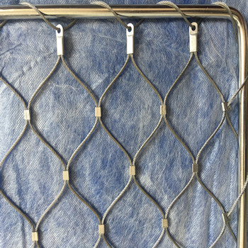 高強(qiáng)度不銹鋼鋼絲繩網(wǎng)，菱形編織，建筑外墻裝飾與防護(hù)必備