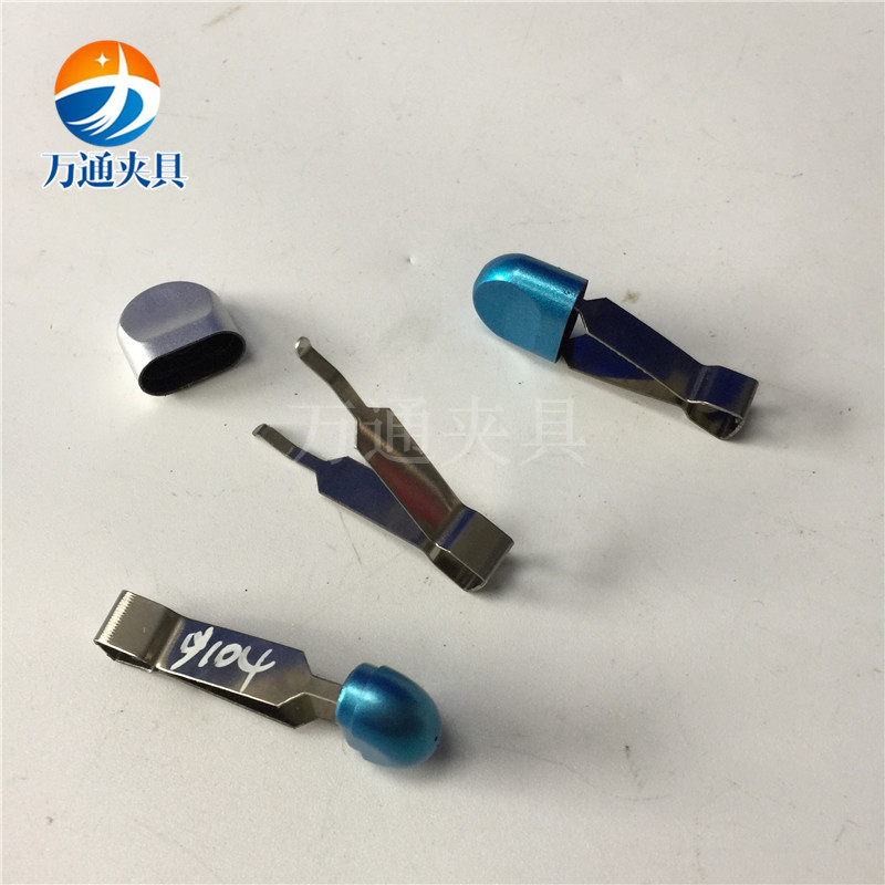 异形挂具铁钩 碟型梅花弹片弹性夹  喷涂工具 手机喷油挂具图片