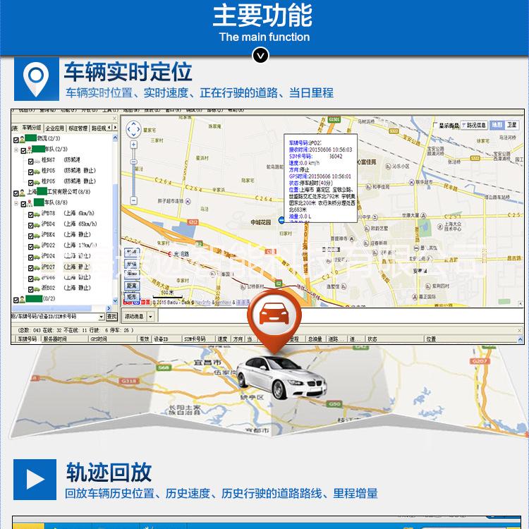 途迹车载T型GPS定位系统GPS定位终端手机电脑可查