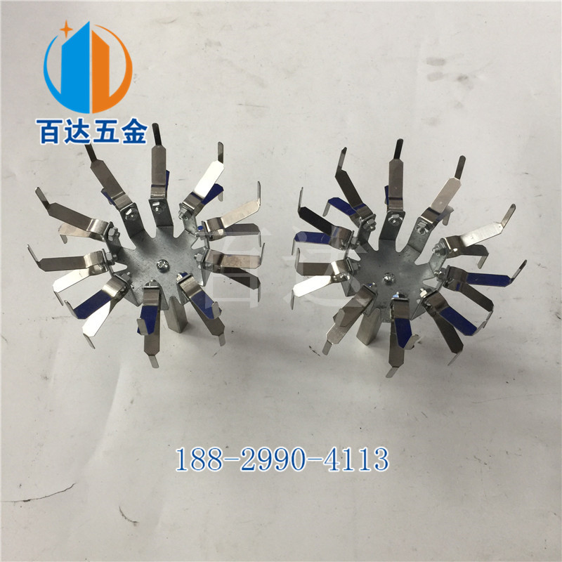 挂10卡位喷油夹具 喷涂线旋转挂具 弹片组装治具 方不锈钢套管 工装治具