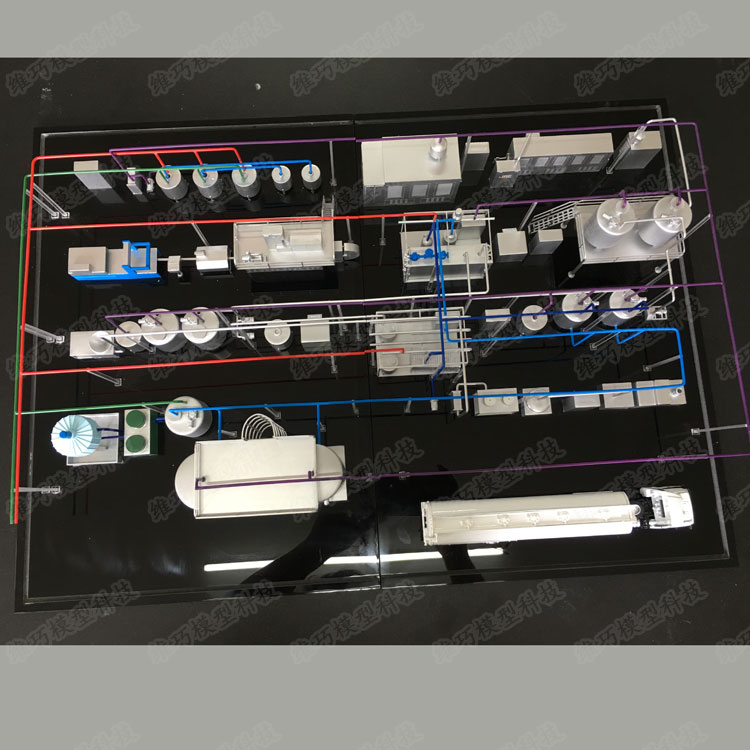牛奶生产线模型定制果汁饮料灌装牛奶生产线模型定制果汁饮料灌装仿真食品灌装生产线模型果汁饮料杀菌生产线模型定做