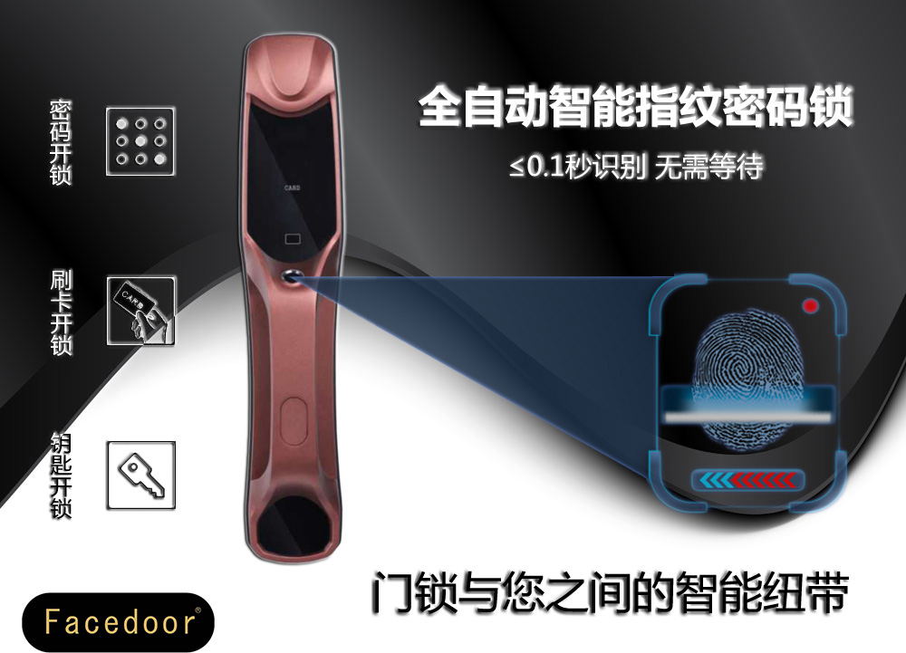 全自動指紋密碼家用辦公防盜鎖外用圖片/全自動指紋密碼家用辦公防盜鎖外用樣板圖 (2)
