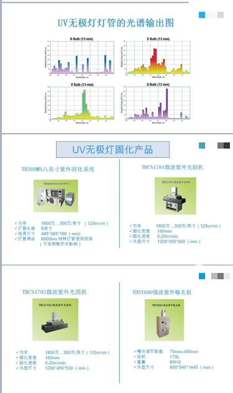 厂家批发微波无极灯uv紫外线灯管uv干燥灯 uv无极灯