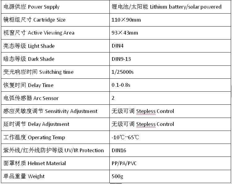 太阳能自动变光电焊面罩闪电太阳能自动变光电焊面罩闪电