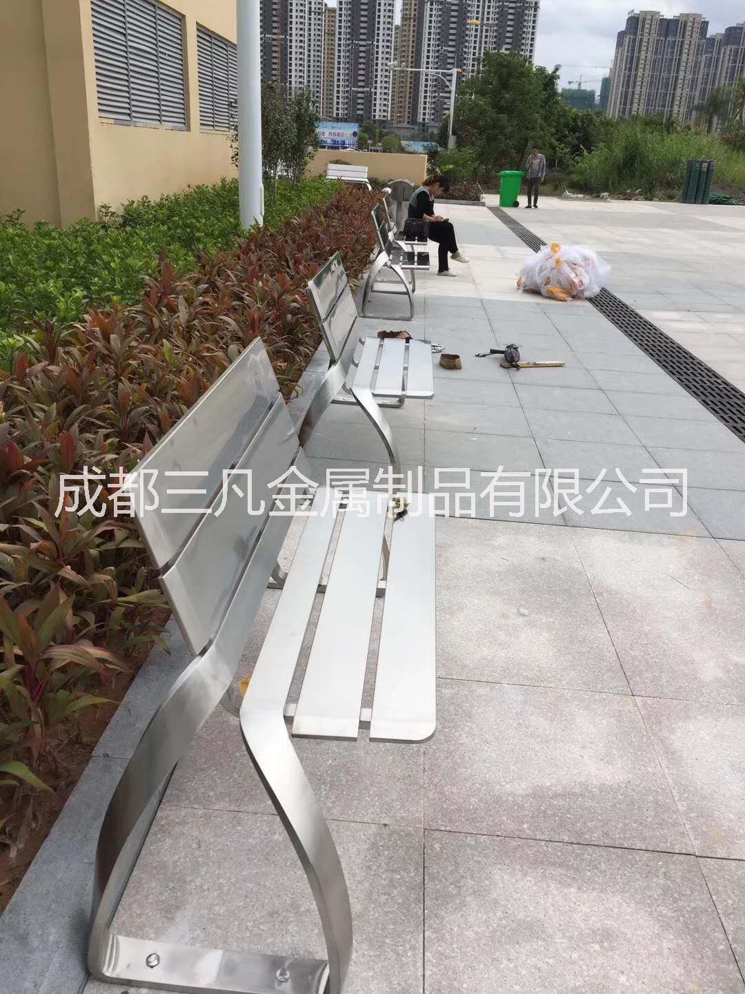 成都市成都不锈钢户外座椅，景观凳子厂家厂家