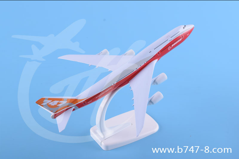 飞机模型B747-8波音原型机20厘米金属仿真客机航模玩具摆件商务礼品