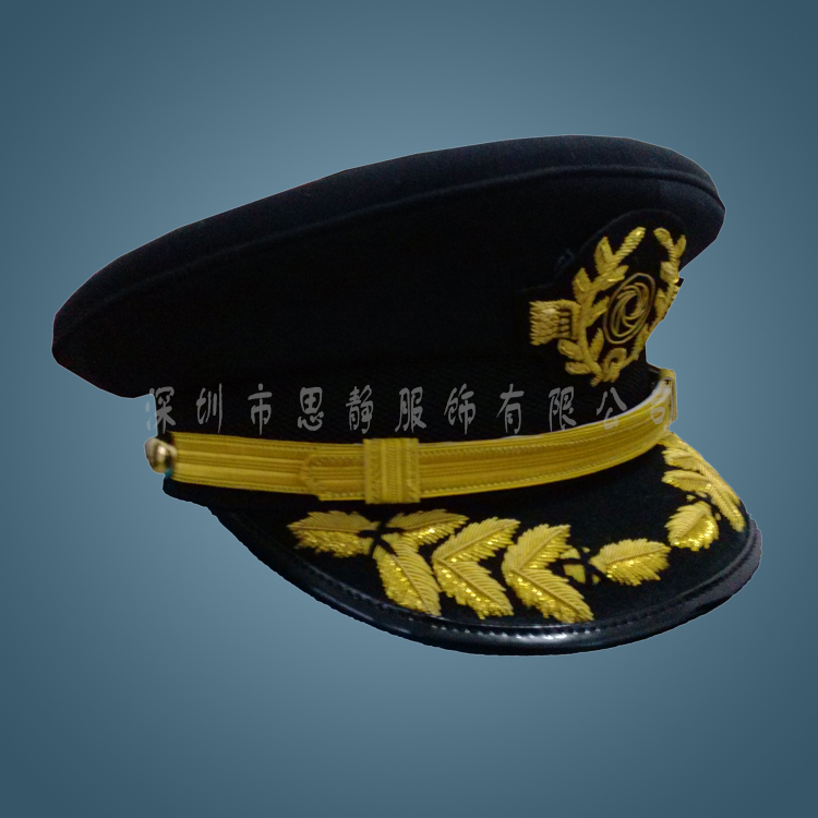 四川航空飛行員機(jī)長(zhǎng)大蓋帽印度絲帽圖片/四川航空飛行員機(jī)長(zhǎng)大蓋帽印度絲帽樣板圖 (3)