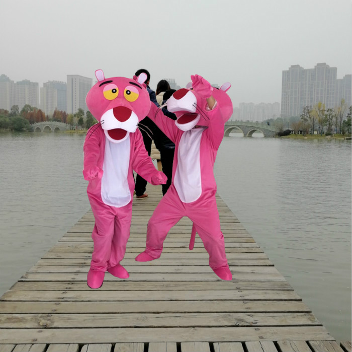 科尼卡通人偶粉紅豹人偶服裝道具