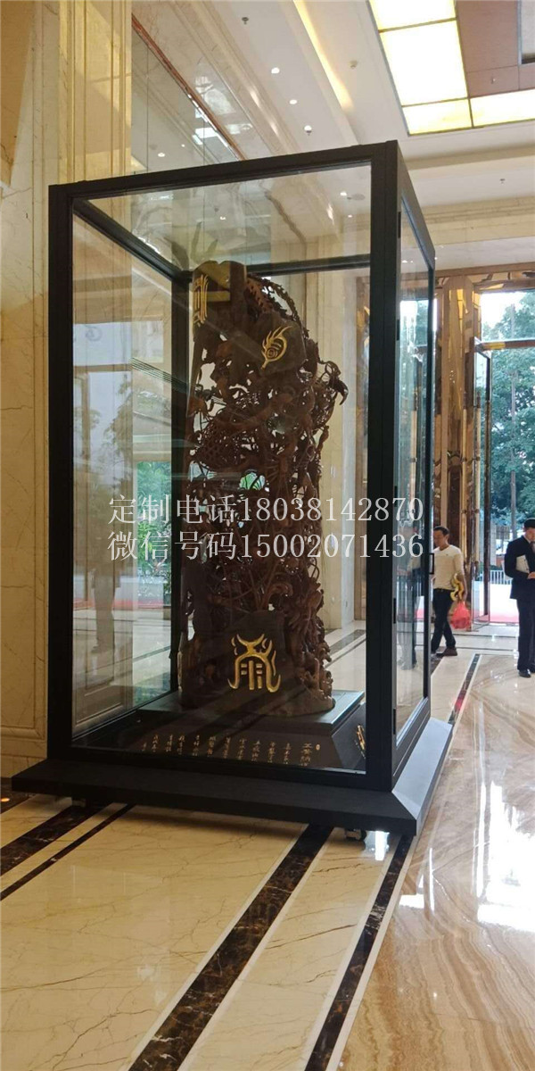 不锈钢古董展示柜龙泰展柜厂家定制各类古物古玩展示柜图片