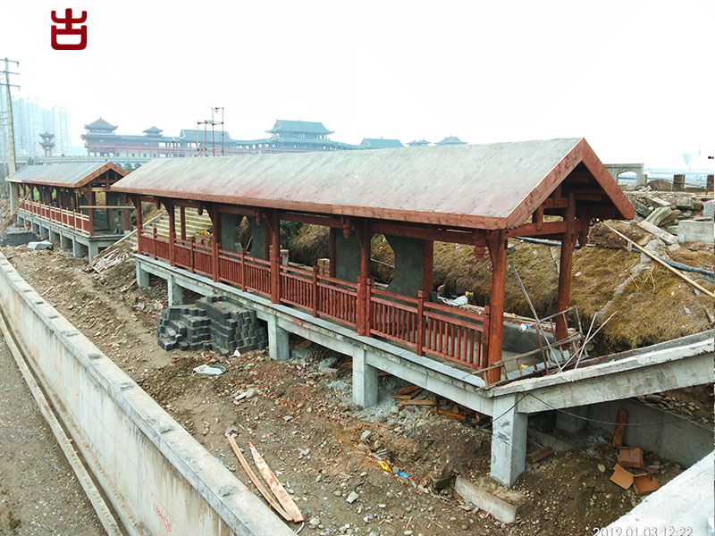 廣元廊架廠家，仿古廊架，游廊走廊定制加工廠家