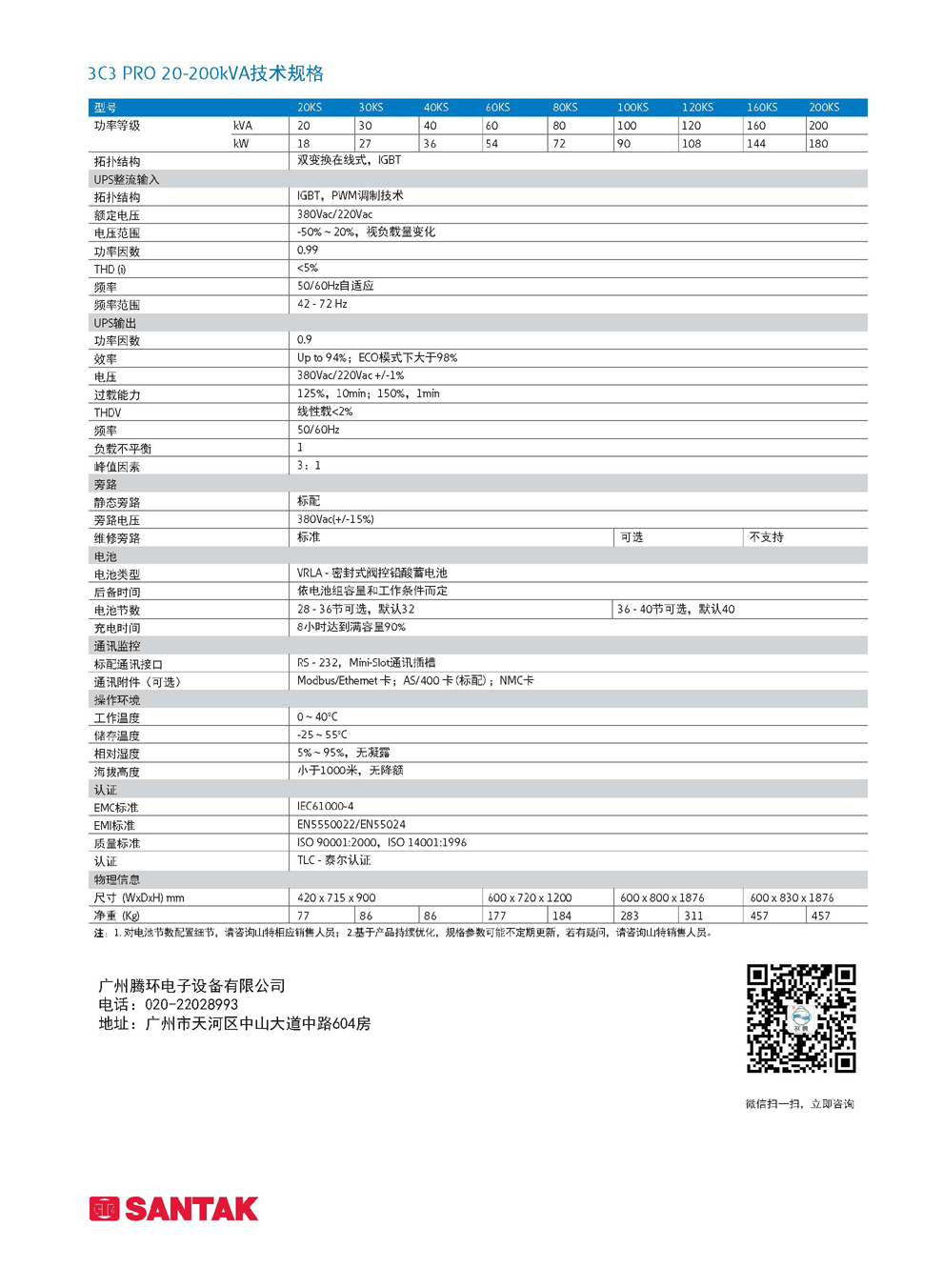 广州市山特20kVA厂家