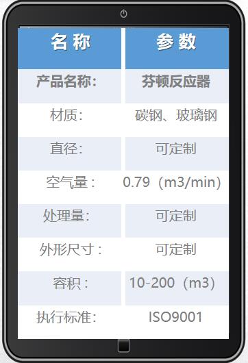 强氧化芬顿反应器图片