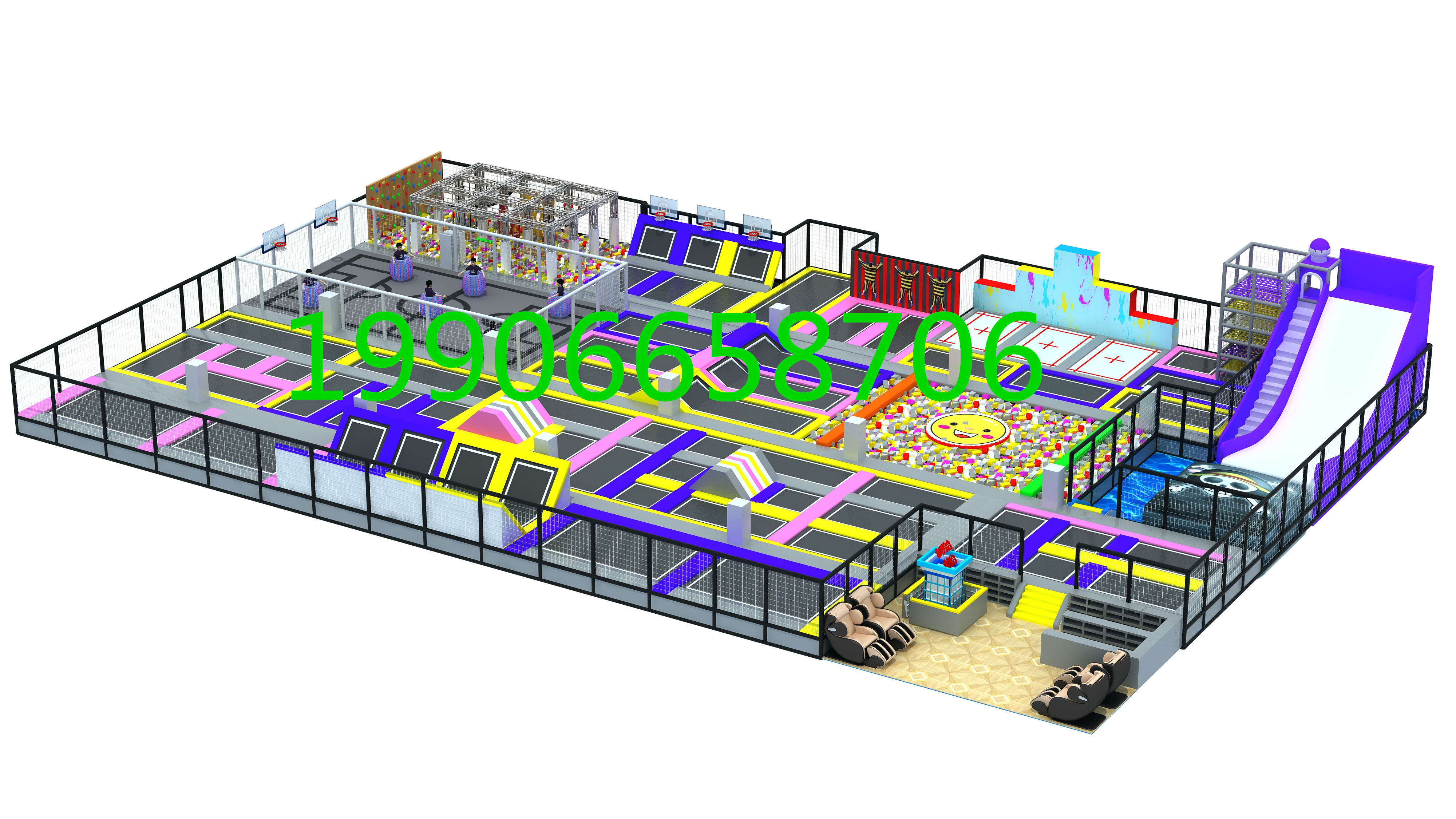 儿童乐园超级大蹦床图片