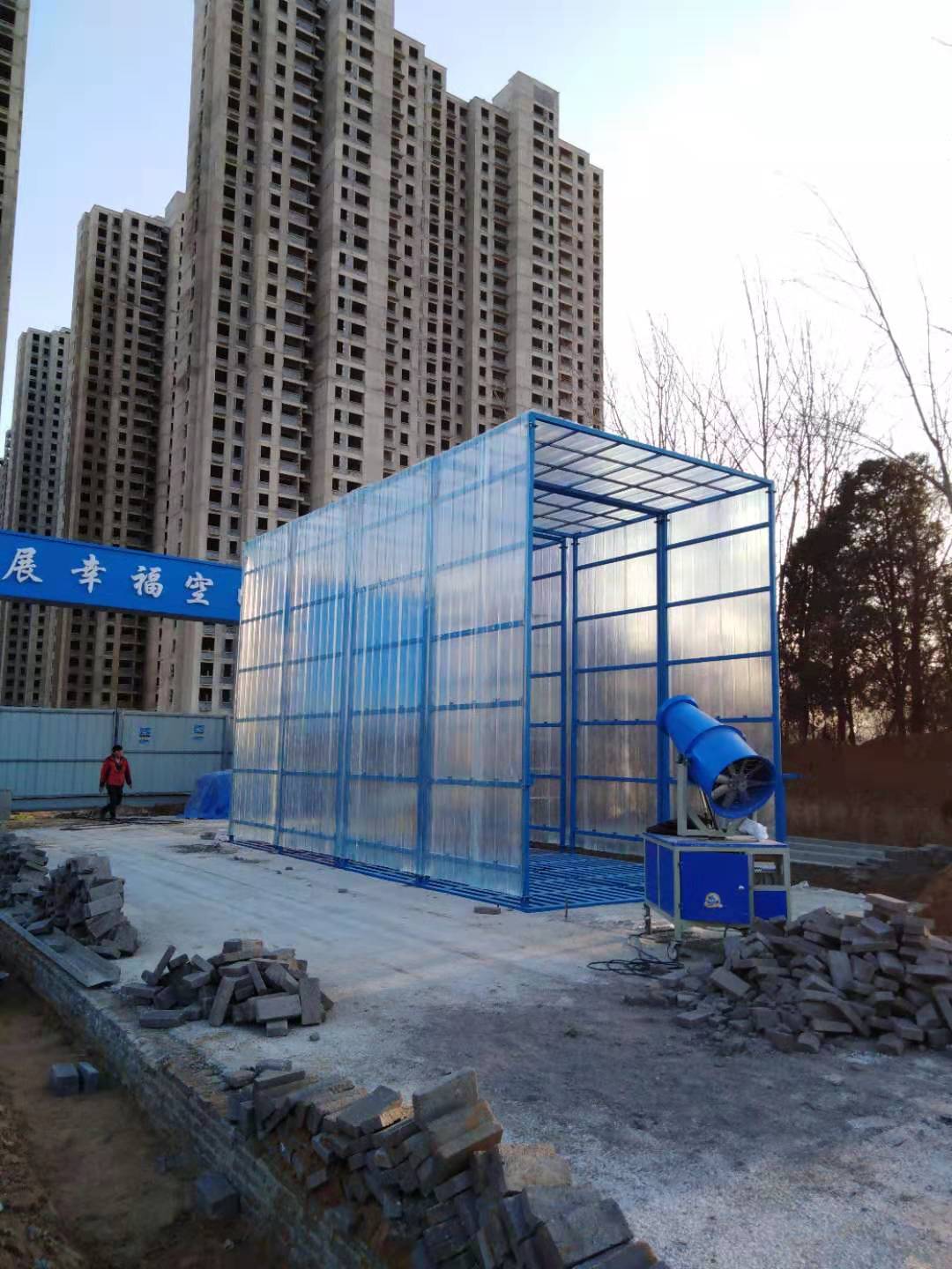 駐馬店登封工地洗車機改棚圖片/駐馬店登封工地洗車機改棚樣板圖 (3)