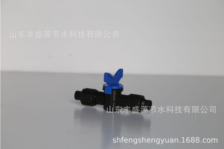 Φ16mm滴灌帶雙鎖母直通閥圖片/Φ16mm滴灌帶雙鎖母直通閥樣板圖 (2)