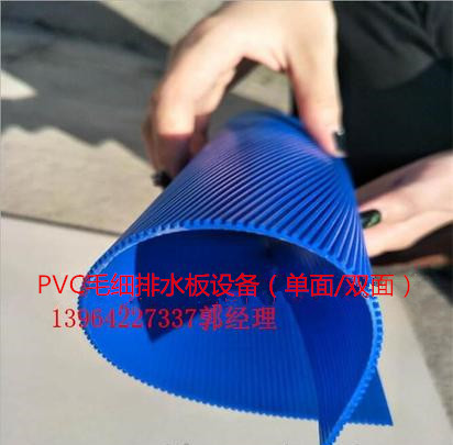 全套加工生产PVC双面毛细排水板设备 PVC塑料板材设备图片