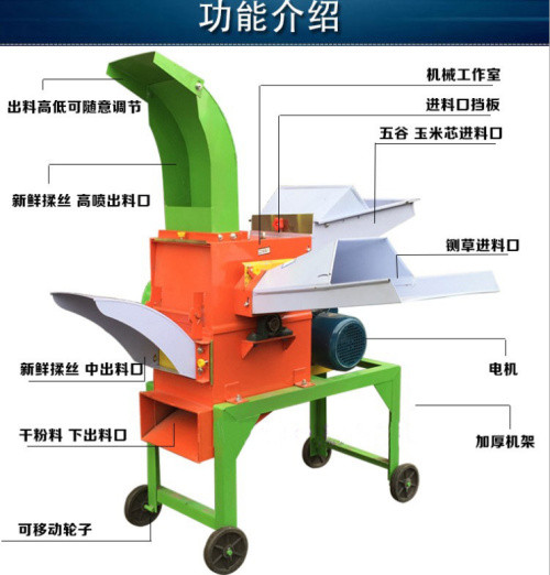 700型玉米棒子铡草粉碎机 养殖户禽畜饲料粉碎机图片