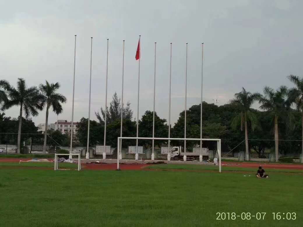 锥形不锈钢旗杆图片