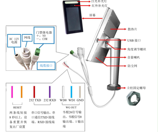 哈尔滨市动态人脸识别门禁考勤一体机厂家