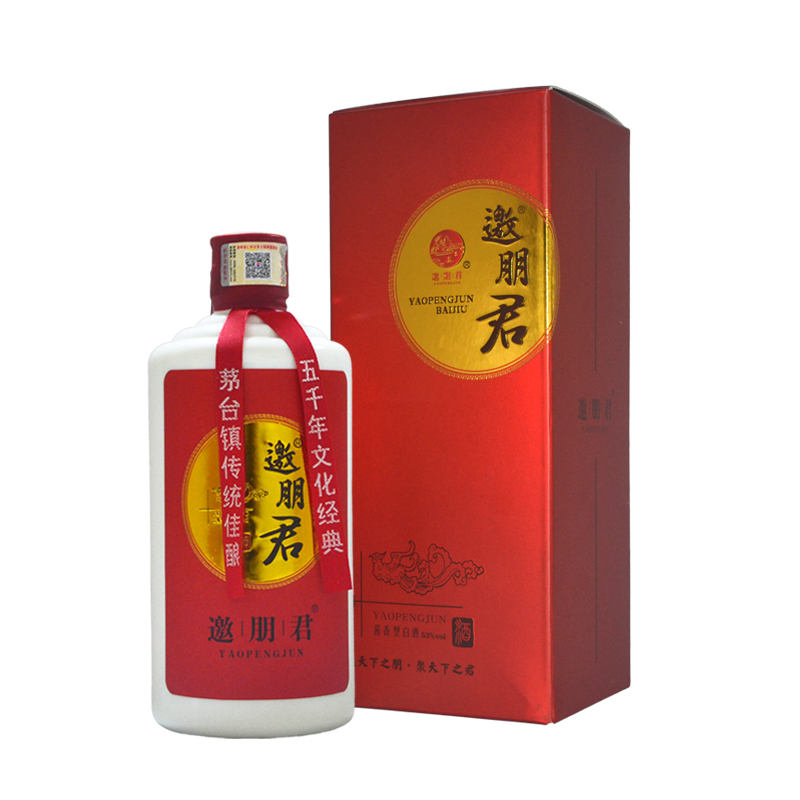 邀朋君酱香白酒图片