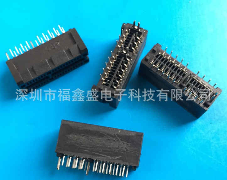 供应MINI PCIE 双排 四排 180度直插 贴片插座52P/36P/64P 连接器图片