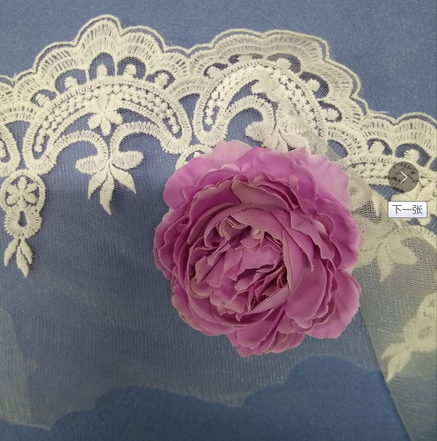 網(wǎng)布繡花花邊  時尚服裝服飾刺繡花邊