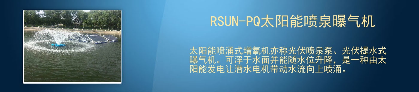 RSUN-PQ太阳能喷泉曝气机