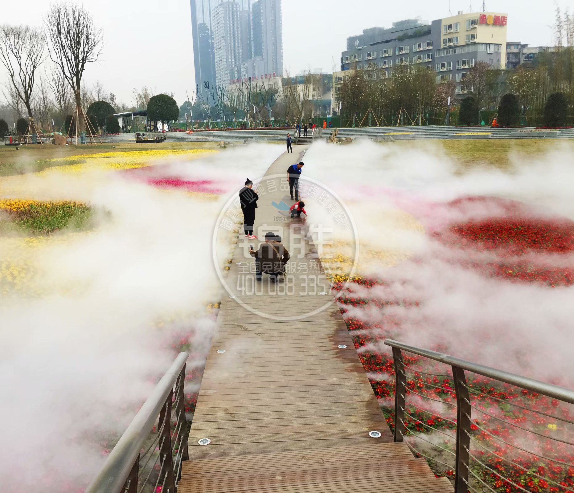 贵阳市景观冷雾主机，人造雾设备厂家景观冷雾主机，人造雾设备，锦胜雾森品牌