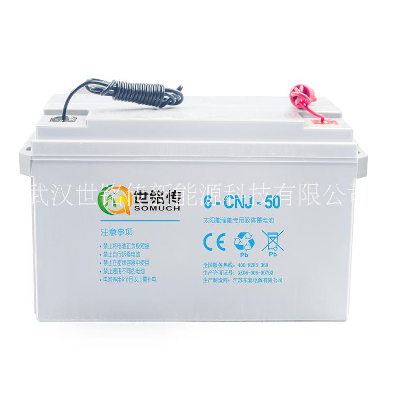 12V50A蓄电池UPS太阳能免维护胶体蓄电池太阳能专用逆变器专用 铅酸蓄电池图片