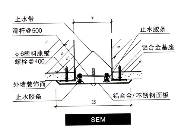 外墙变形缝结构图