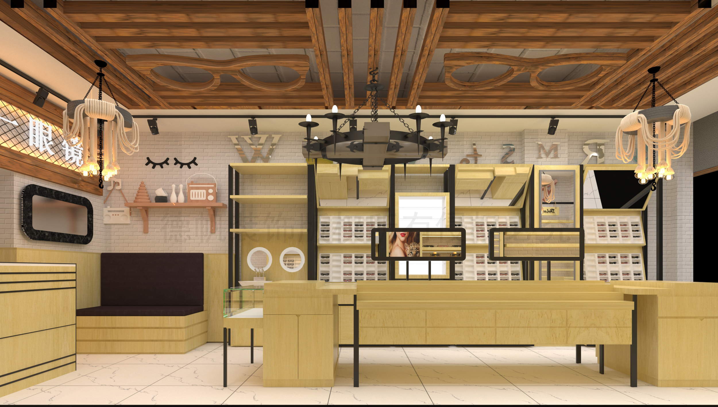 眼鏡店裝修圖片/眼鏡店裝修樣板圖 (3)